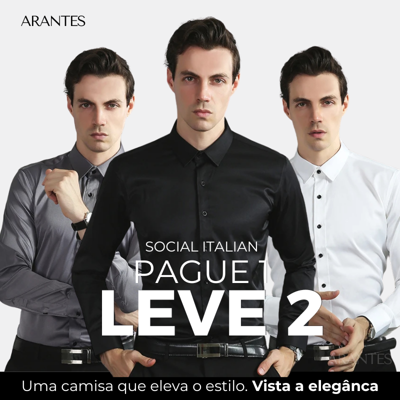 Compre 1 Leve 2 | Camisa Social UltraTech Anti Amassados